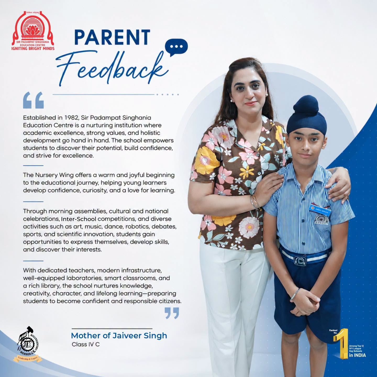 A Parent’s Voice: Nurturing Confidence and Excellence at SPSEC